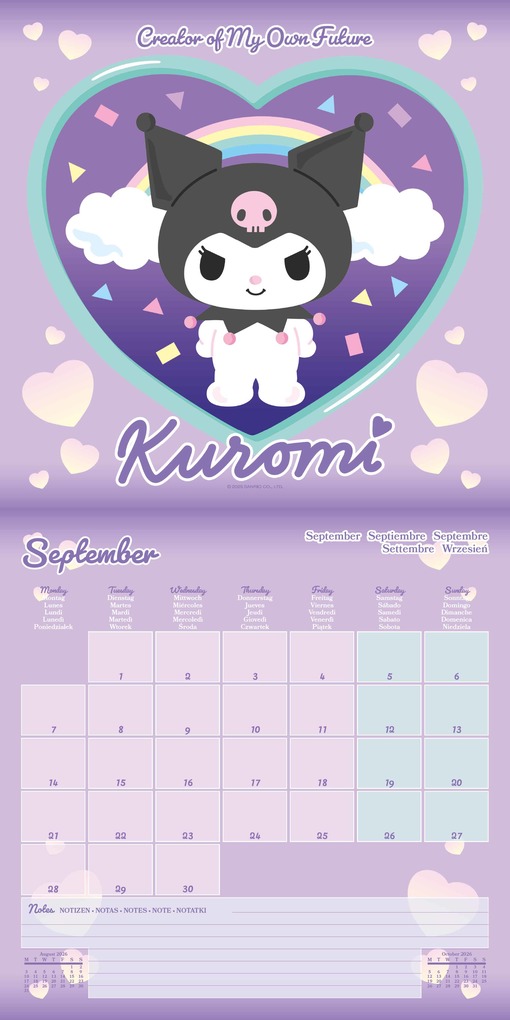 Weitere Ansicht: KUROMI - Broschürenkalender 30 x 30