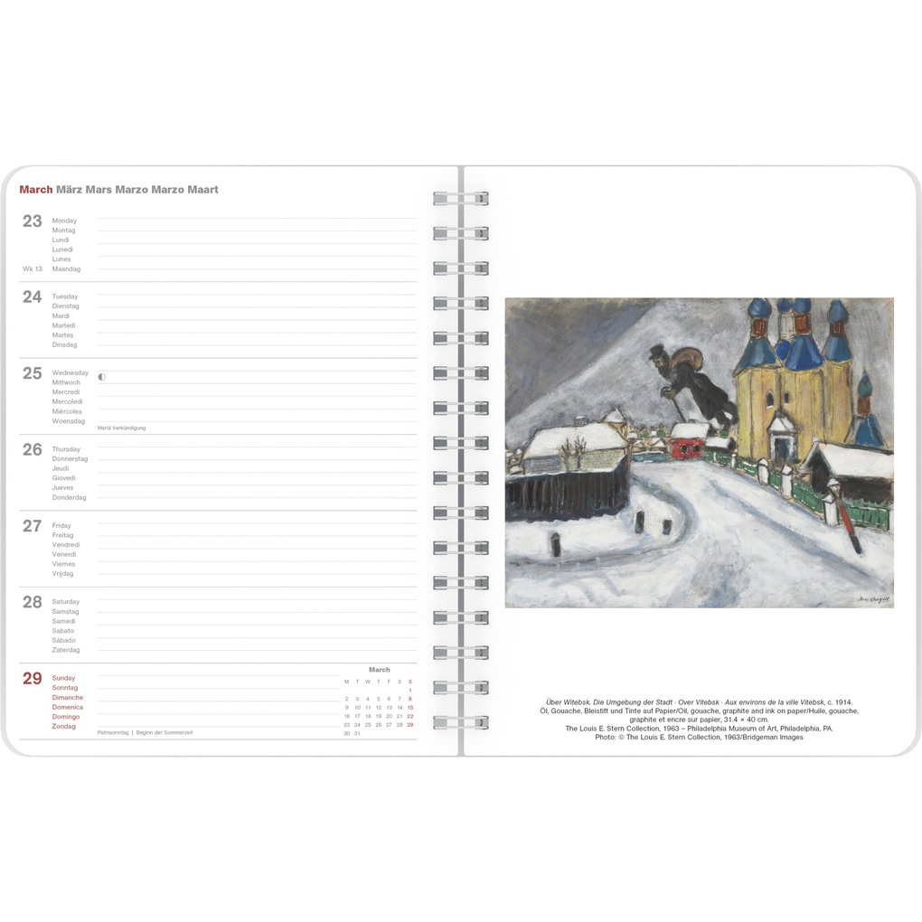 Weitere Ansicht: Marc Chagall 2026 - Diary - Buchkalender - Taschenkalender - Kunstkalender - 16,5x21,6 | Neumann Verlage GmbH & Co. KG, Marc Chagall