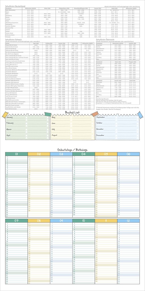 Weitere Ansicht: Hühner 2026 - Broschürenkalender 30x30 cm (30x60 geöffnet) - Kalender mit Platz für Notizen - Hühner - Bildkalender - Wandkalender - Hühnerkalender | Alpha Edition GmbH & Co. KG