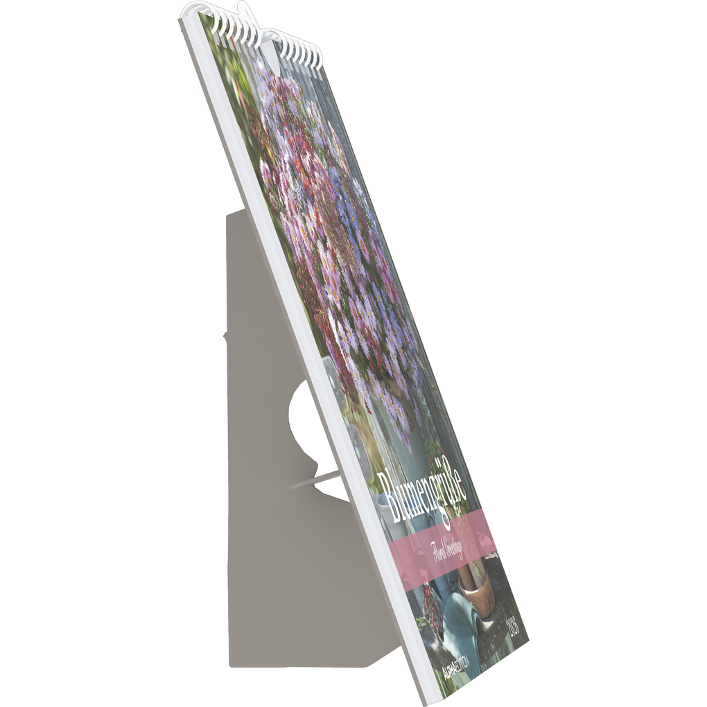 Weitere Ansicht: Alpha Edition - Blumengrüße Kalender 2026 - Postkartenkalender 16×17 cm mit 12 Blumenmotiven, Tischkalender & Wandkalender mit 3-sprachigem Kalendarium, ideales Geschenk für Blumenfreunde | Alpha Edition GmbH & Co. KG