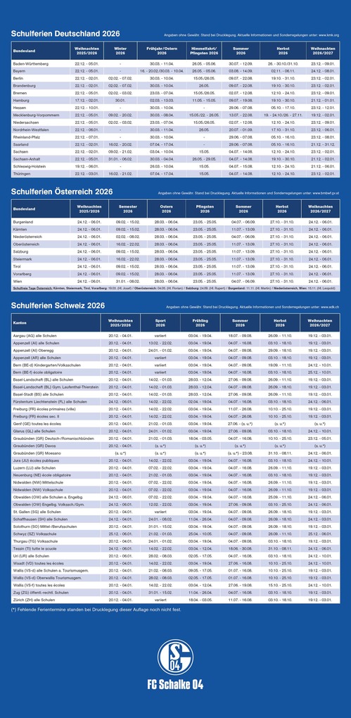 Weitere Ansicht: FC Schalke 04 2026 - Fanplaner - Fan-Kalender - Fußball-Kalender - 22x45 - Sport | Neumann Verlage GmbH & Co. KG