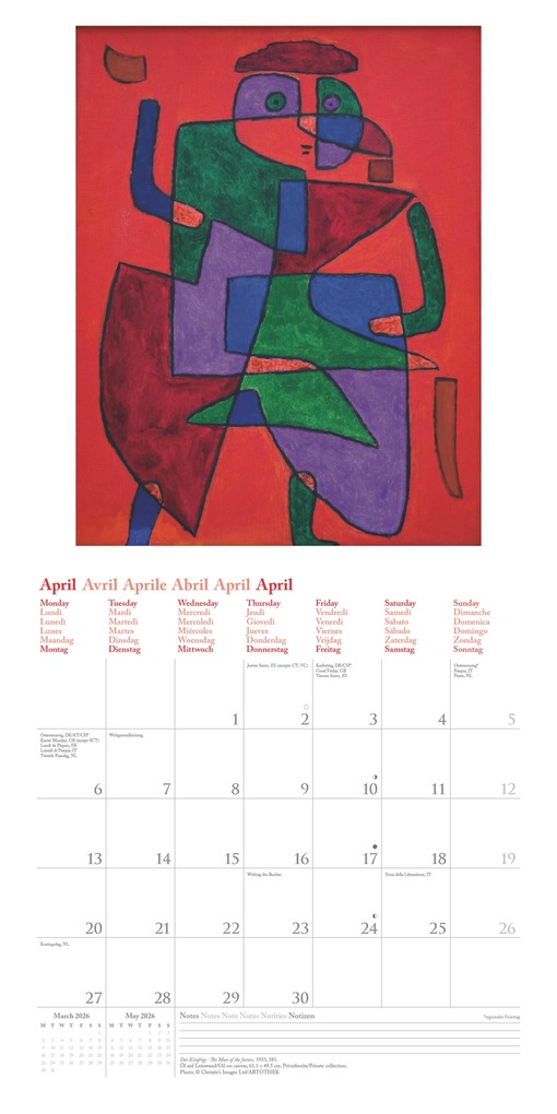 Weitere Ansicht: Paul Klee 2026 - Wand-Kalender - Broschüren-Kalender - 30x30 - 30x60 geöffnet - Kunst-Kalender | Neumann Verlage GmbH & Co. KG, Paul Klee