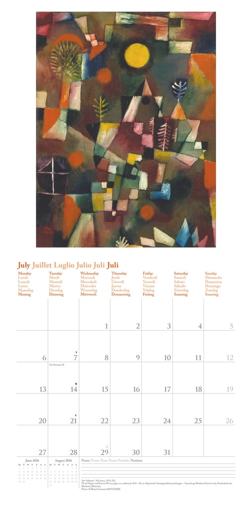 Weitere Ansicht: Paul Klee 2026 - Wand-Kalender - Broschüren-Kalender - 30x30 - 30x60 geöffnet - Kunst-Kalender | Neumann Verlage GmbH & Co. KG, Paul Klee