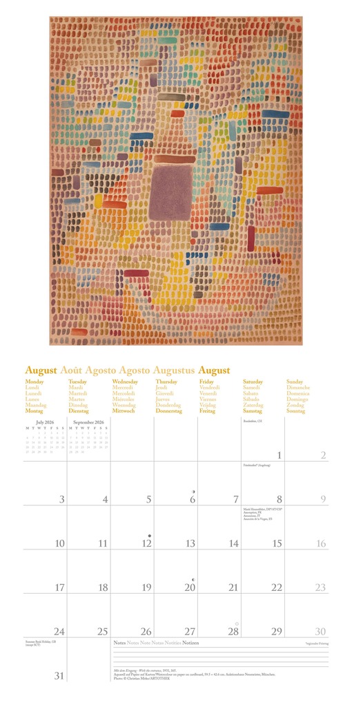 Weitere Ansicht: Paul Klee 2026 - Wand-Kalender - Broschüren-Kalender - 30x30 - 30x60 geöffnet - Kunst-Kalender | Neumann Verlage GmbH & Co. KG, Paul Klee