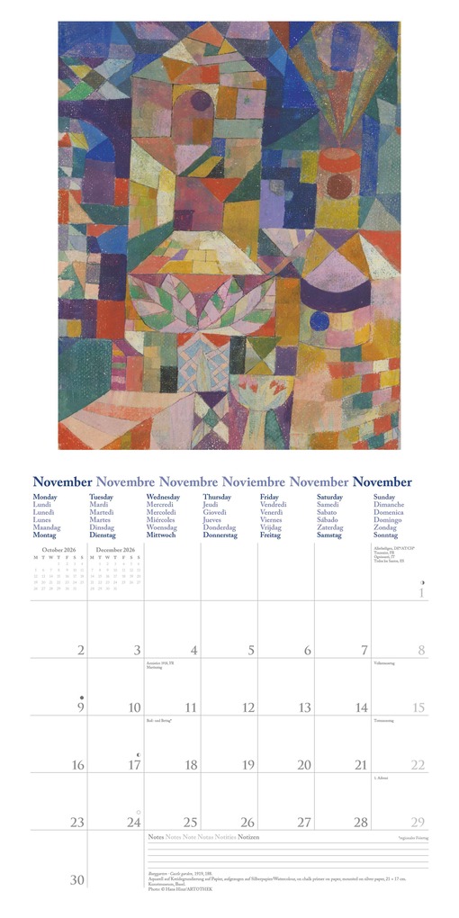 Weitere Ansicht: Paul Klee 2026 - Wand-Kalender - Broschüren-Kalender - 30x30 - 30x60 geöffnet - Kunst-Kalender | Neumann Verlage GmbH & Co. KG, Paul Klee