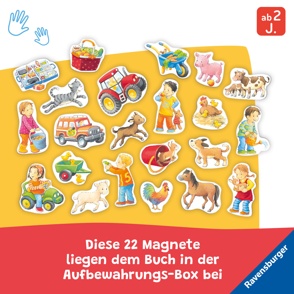 Weitere Ansicht: Mein großes Magnetbuch - Was gehört wohin? Auf dem Bauernhof | Katja Senner