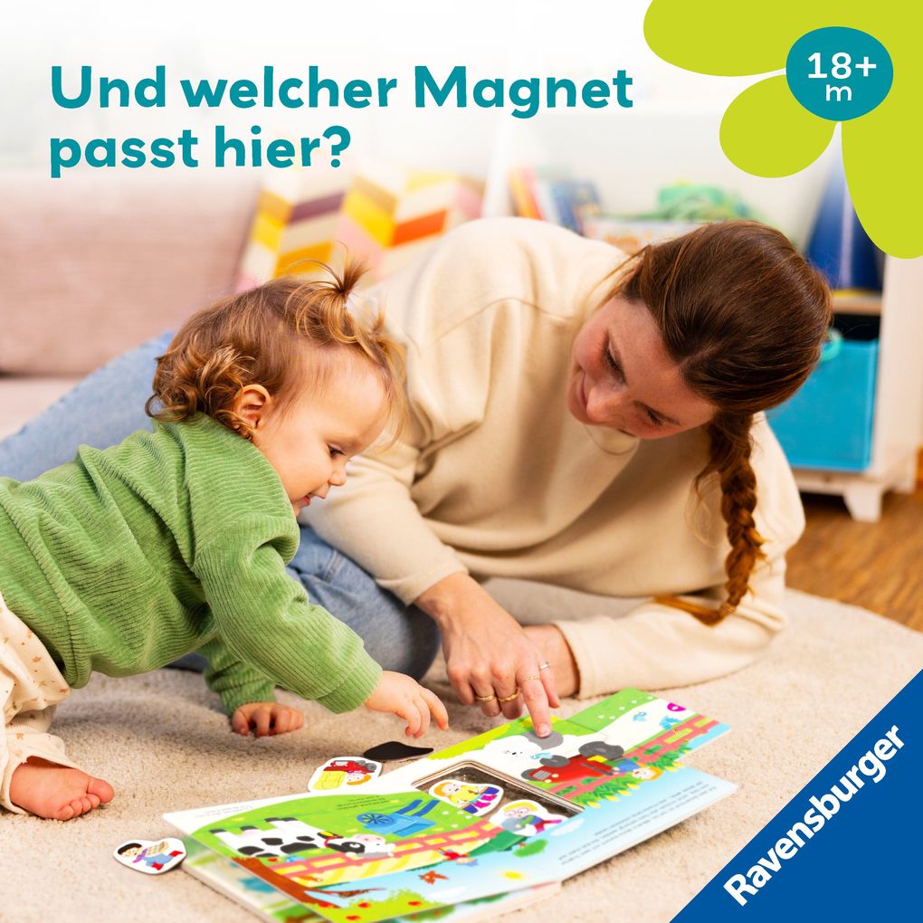 Weitere Ansicht: Play+ Mein Spiel mit-Magnetbuch Komm, wir lernen Zählen - ab 18 Monate | Kathrin Lena Orso