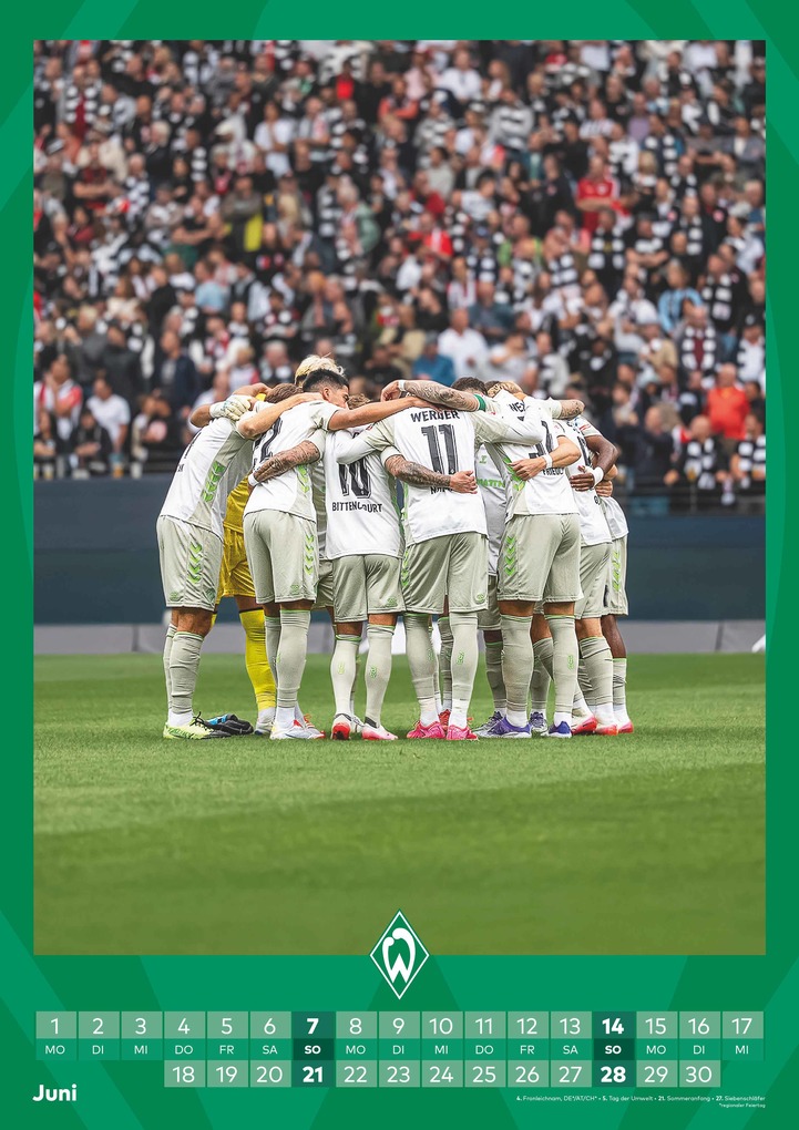 Weitere Ansicht: Werder Bremen 2026 - A3-Kalender - Fußball-Kalender - Fan-Kalender - 29,7x42 - Sport | Neumann Verlage GmbH & Co. KG