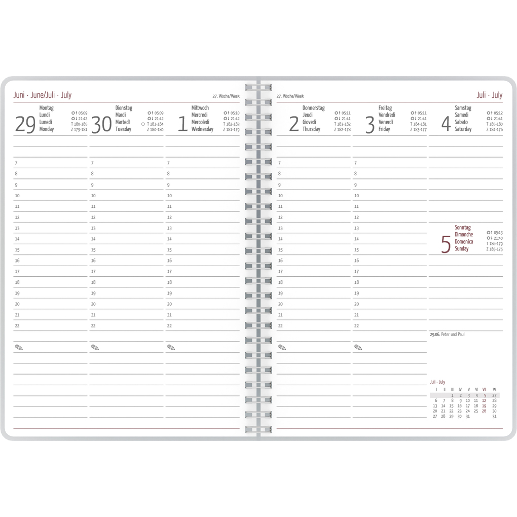 Weitere Ansicht: Alpha Edition - Ladytimer Ringbuch Watercolor 2026 - Taschenkalender A5 (15×21 cm) mit 128 Seiten, Weekly-Planer für Schüler & Studenten, Ringbindung, Monatsübersichten & Notizseiten | Alpha Edition GmbH & Co. KG