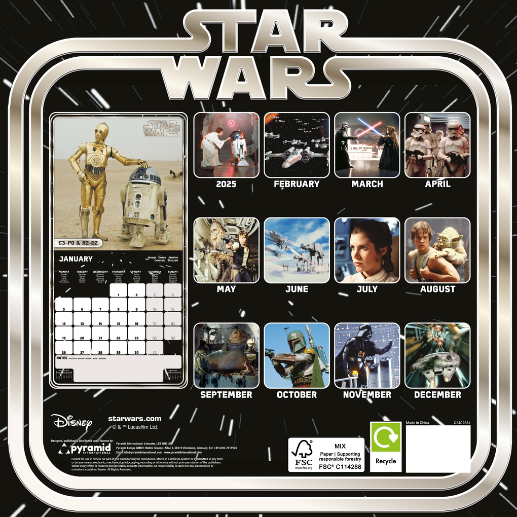 Weitere Ansicht: STARWARS - Broschürenkalender 30 x 30