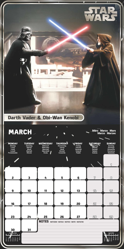 Weitere Ansicht: STARWARS - Broschürenkalender 30 x 30