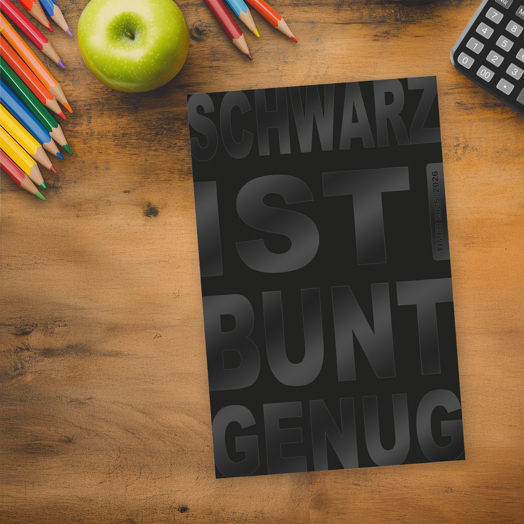 Weitere Ansicht: Schülerkalender Quote schwarz