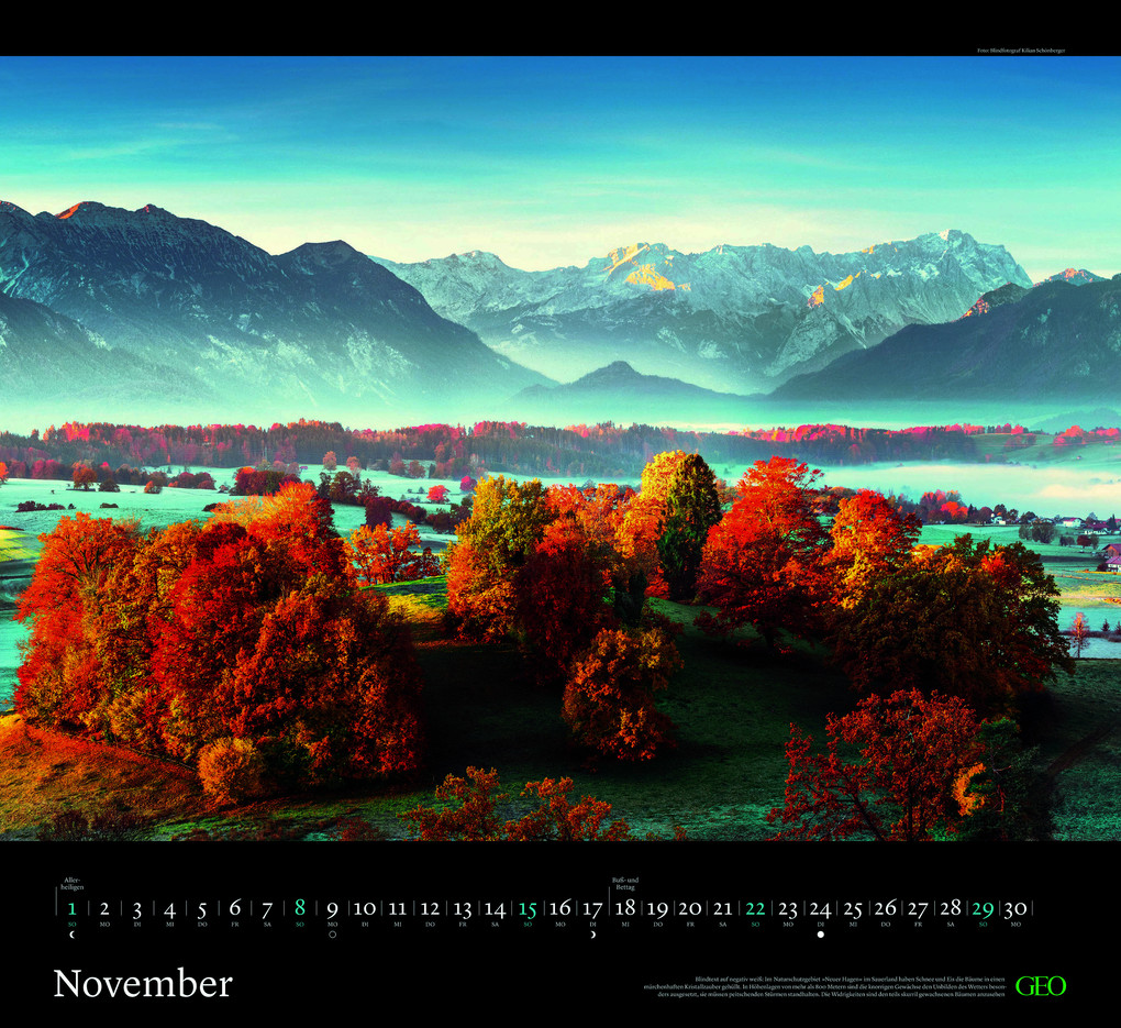 Weitere Ansicht: GEO - Naturwunder Deutschland 2026 - Wandkalender 60x55 cm, Naturfotografie-Kalender mit 12 Monatsblättern für Landschafts- & Deutschland-Liebhaber | Neumann Verlage GmbH & Co. KG