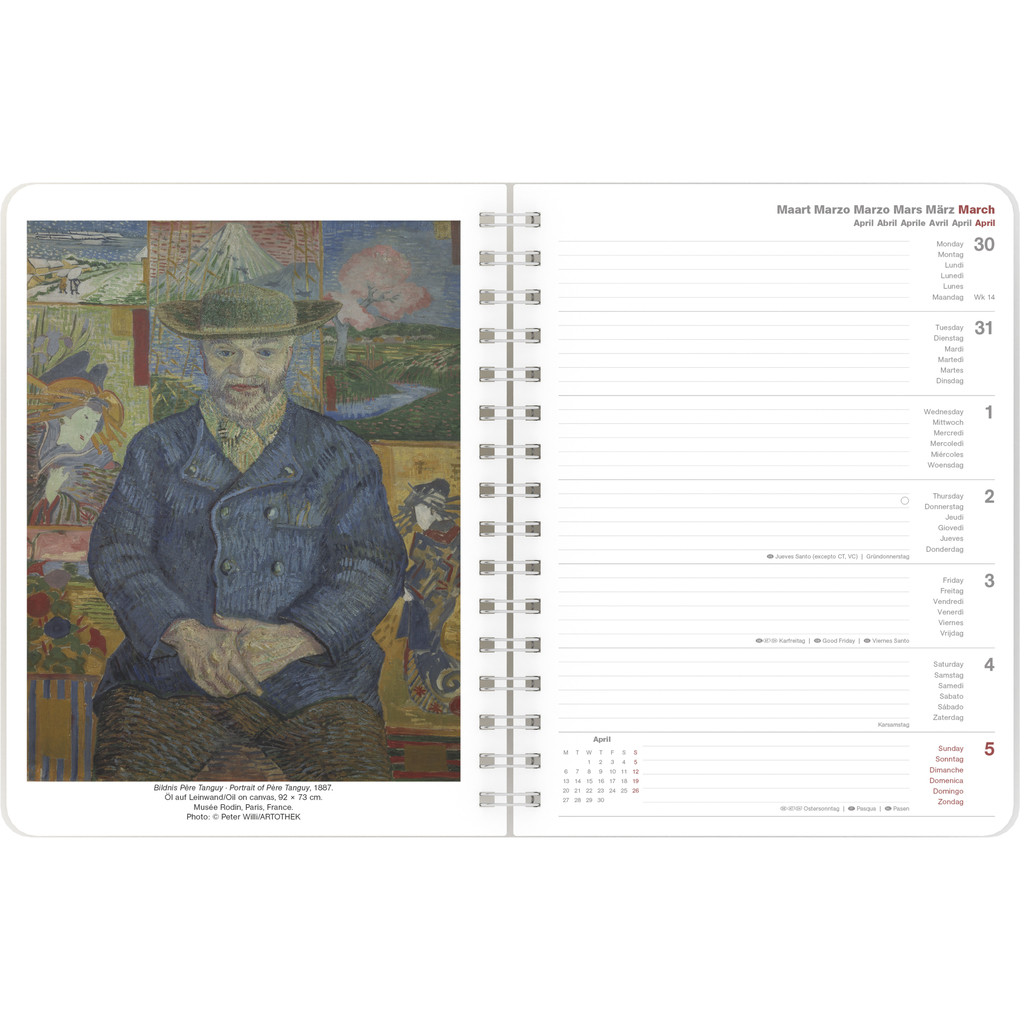 Weitere Ansicht: Vincent van Gogh 2026 - Diary - Buchkalender - Taschenkalender - 16,5x21,6 | Neumann Verlage GmbH & Co. KG, Vincent van Gogh