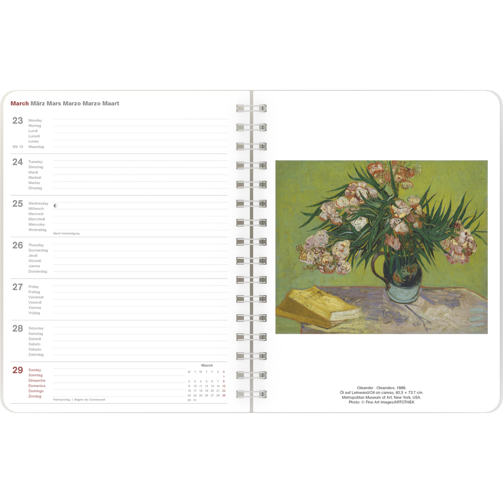Weitere Ansicht: Vincent van Gogh 2026 - Diary - Buchkalender - Taschenkalender - 16,5x21,6 | Neumann Verlage GmbH & Co. KG, Vincent van Gogh