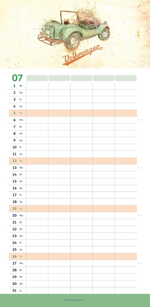 Weitere Ansicht: VW Familienplaner 2026