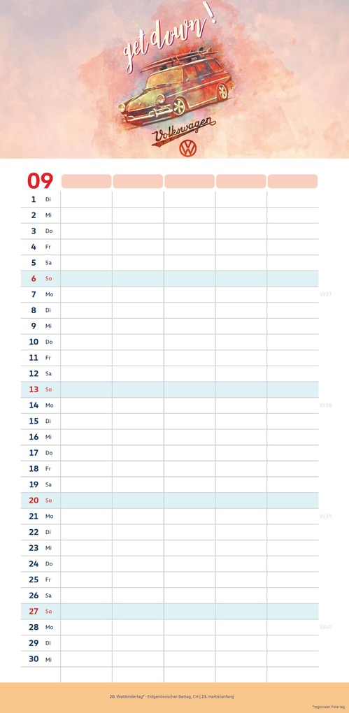 Weitere Ansicht: VW Familienplaner 2026