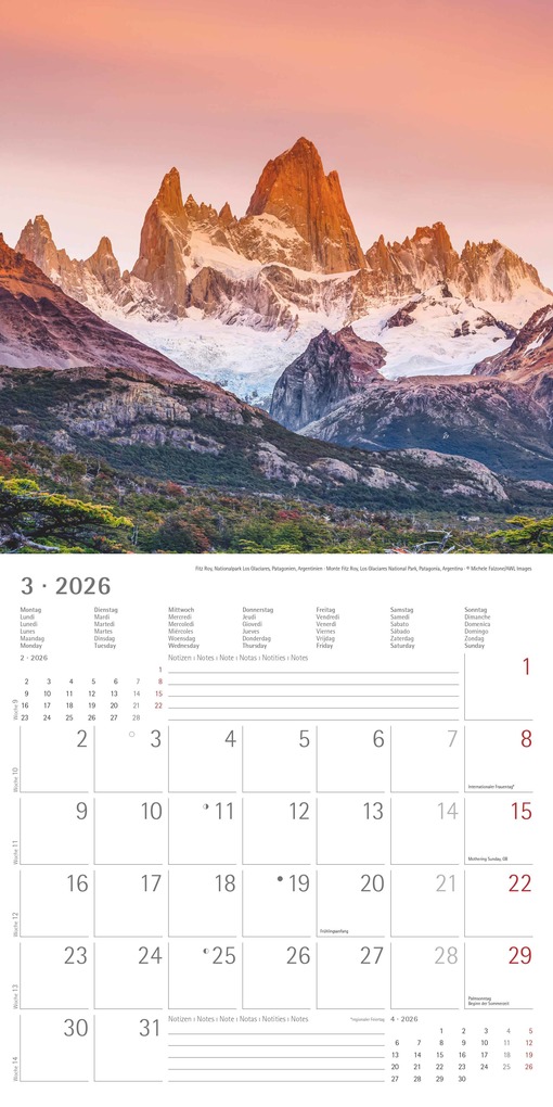 Weitere Ansicht: Emotions 2026 - Broschürenkalender 30x30 cm (30x60 geöffnet) - Kalender mit Platz für Notizen - Emotionen - Bildkalender - Wandplaner - Wandkalender | Alpha Edition GmbH & Co. KG
