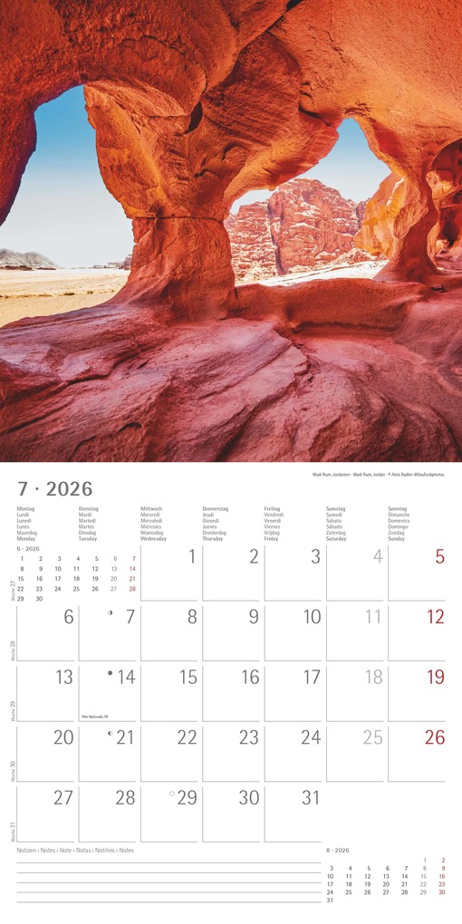 Weitere Ansicht: Emotions 2026 - Broschürenkalender 30x30 cm (30x60 geöffnet) - Kalender mit Platz für Notizen - Emotionen - Bildkalender - Wandplaner - Wandkalender | Alpha Edition GmbH & Co. KG