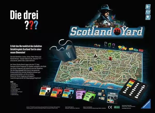 Weitere Ansicht: Die drei ??? Scotland Yard - Gesellschaftsspiel & Brettspiel ab 8 Jahre
