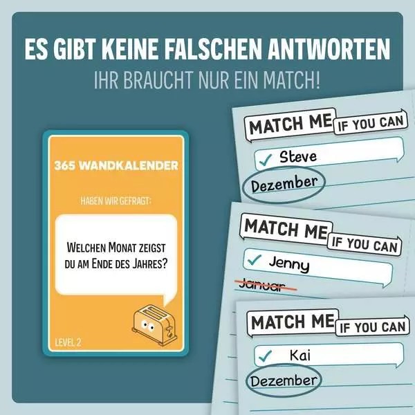 Weitere Ansicht: Match Me If You Can - Gesellschaftsspiel & Brettspiel ab 8 Jahre | Julien Gupta, Johannes Berger