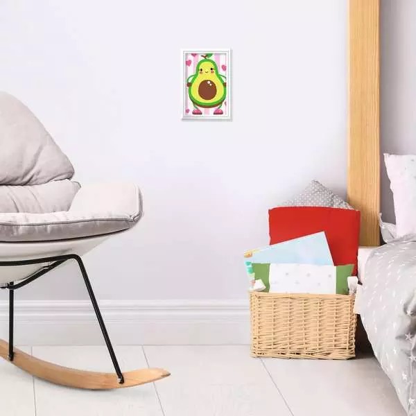 Weitere Ansicht: CreArt, Malen nach Zahlen Kinder - Avocado
