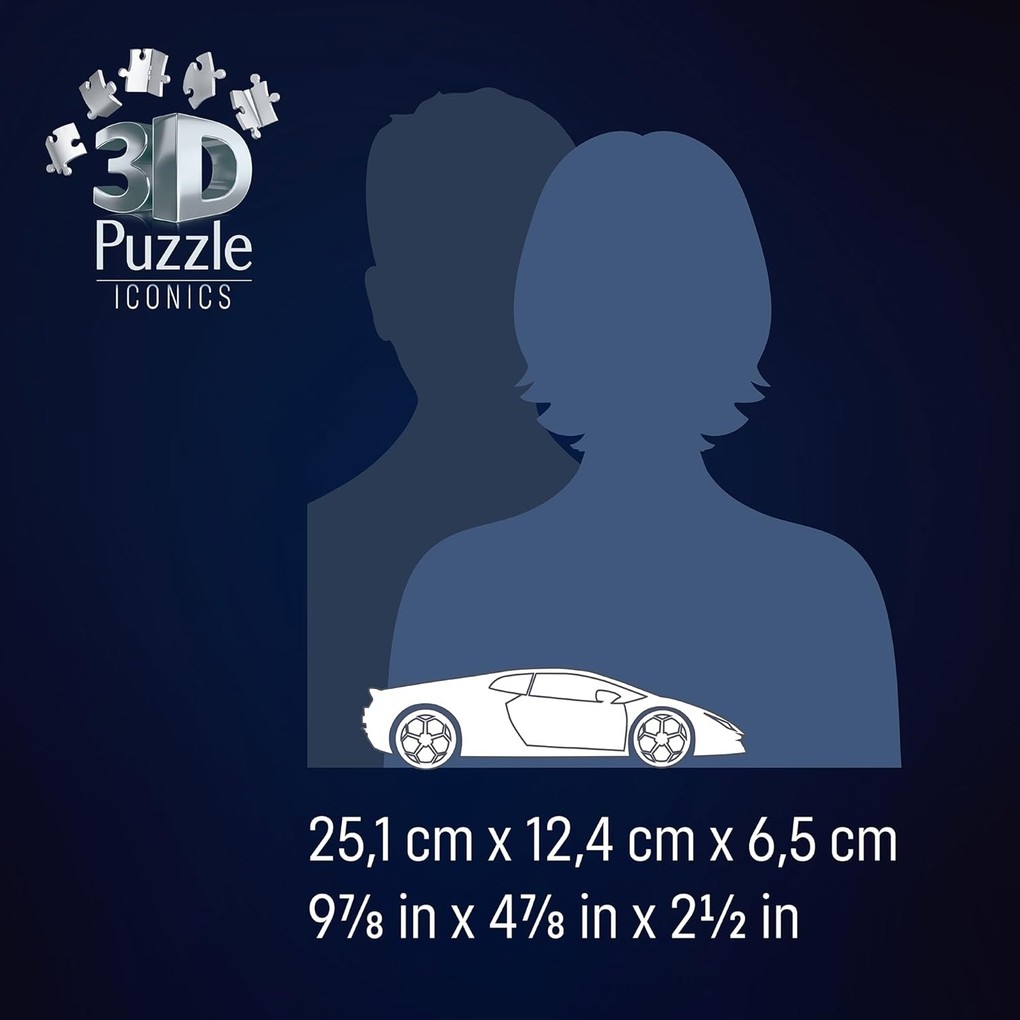 Weitere Ansicht: 3D Puzzle Iconics: Lamborghini Huracán EVO