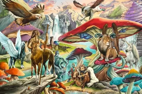 Weitere Ansicht: Erwachsenenpuzzle 5000 Teile - Pilze & Mythen