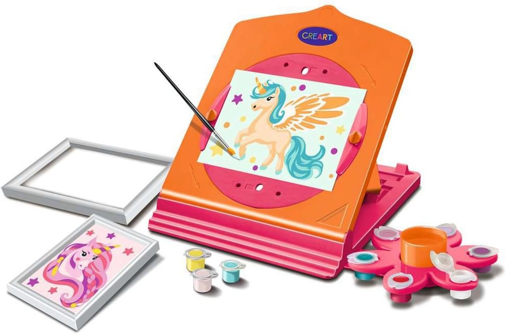 Weitere Ansicht: CreArt, Malen nach Zahlen Kinder - Neon Atelier Einhorn