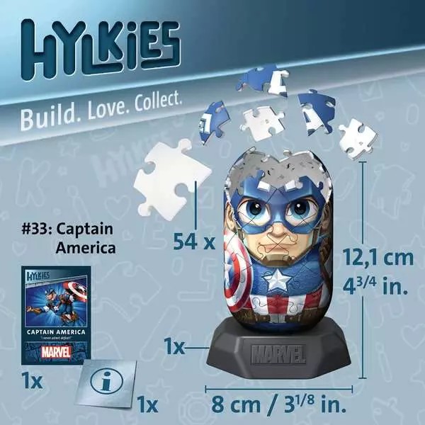 Weitere Ansicht: Hylkies Marvel Heroes Captain America Sammelfigur