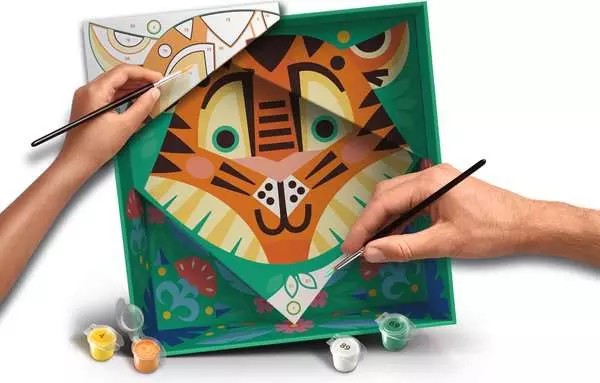 Weitere Ansicht: CreArt, Malen nach Zahlen Do it together - Tiger