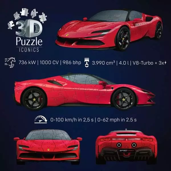 Weitere Ansicht: 3D Puzzle Iconics: Ferrari SF90 Stradale