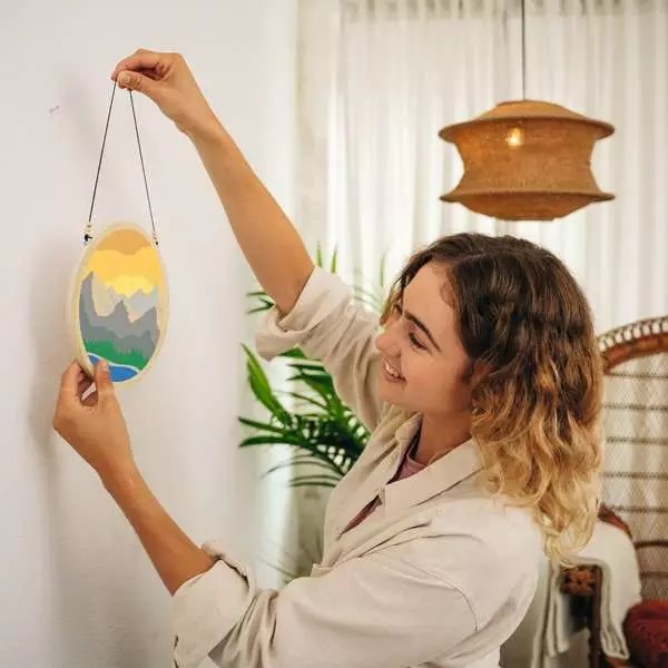 Weitere Ansicht: CreArt, Malen nach Zahlen Wooden - Mountains