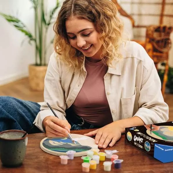 Weitere Ansicht: CreArt, Malen nach Zahlen Wooden - Mountains