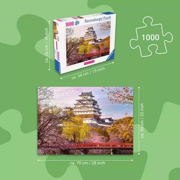 Weitere Ansicht: Erwachsenenpuzzle 1000 Teile - Burg Himeji, Japan