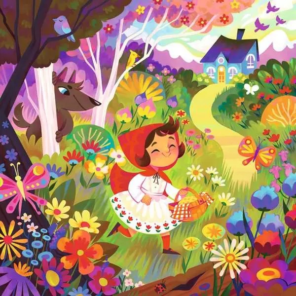 Weitere Ansicht: Kinderpuzzle 64 Teile - Rotkäppchen