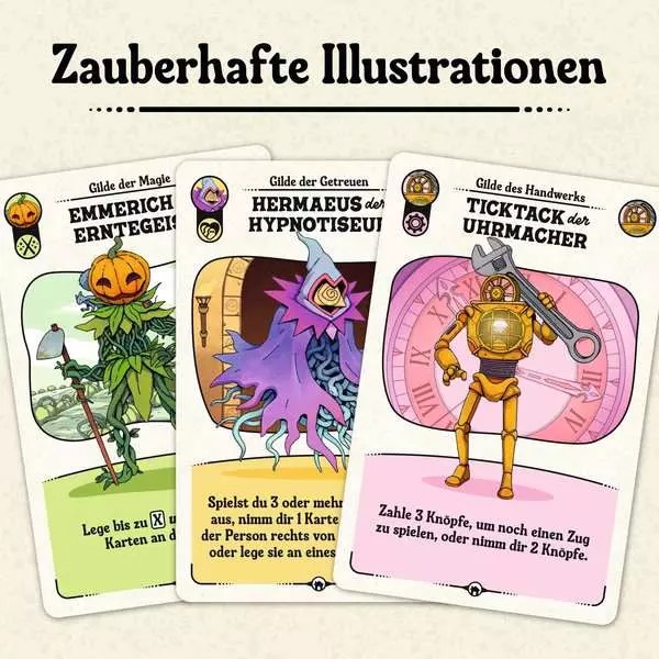 Weitere Ansicht: Die glorreichen Gilden von BUTTONVILLE - Kartenspiel ab 8 Jahre | Christian Kudahl, Erik Andersson Sundén