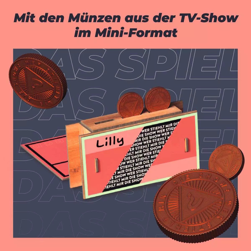 Weitere Ansicht: Wer stiehlt mir die Show? - Gesellschaftsspiel & Brettspiel ab 10 Jahre | Jens Merkl, Florida TV, Seven. One Commerce