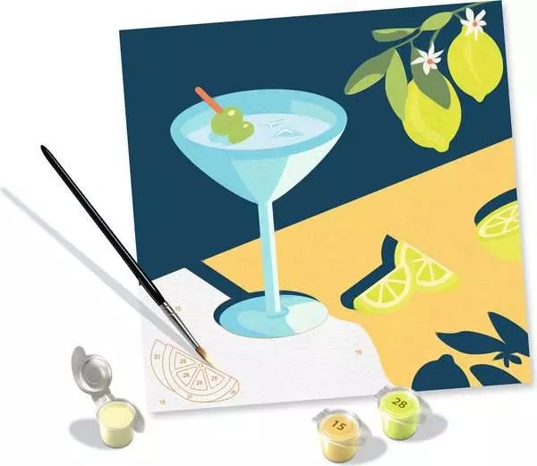 Weitere Ansicht: CreArt, Malen nach Zahlen Adults Trend - Lemon Mocktail
