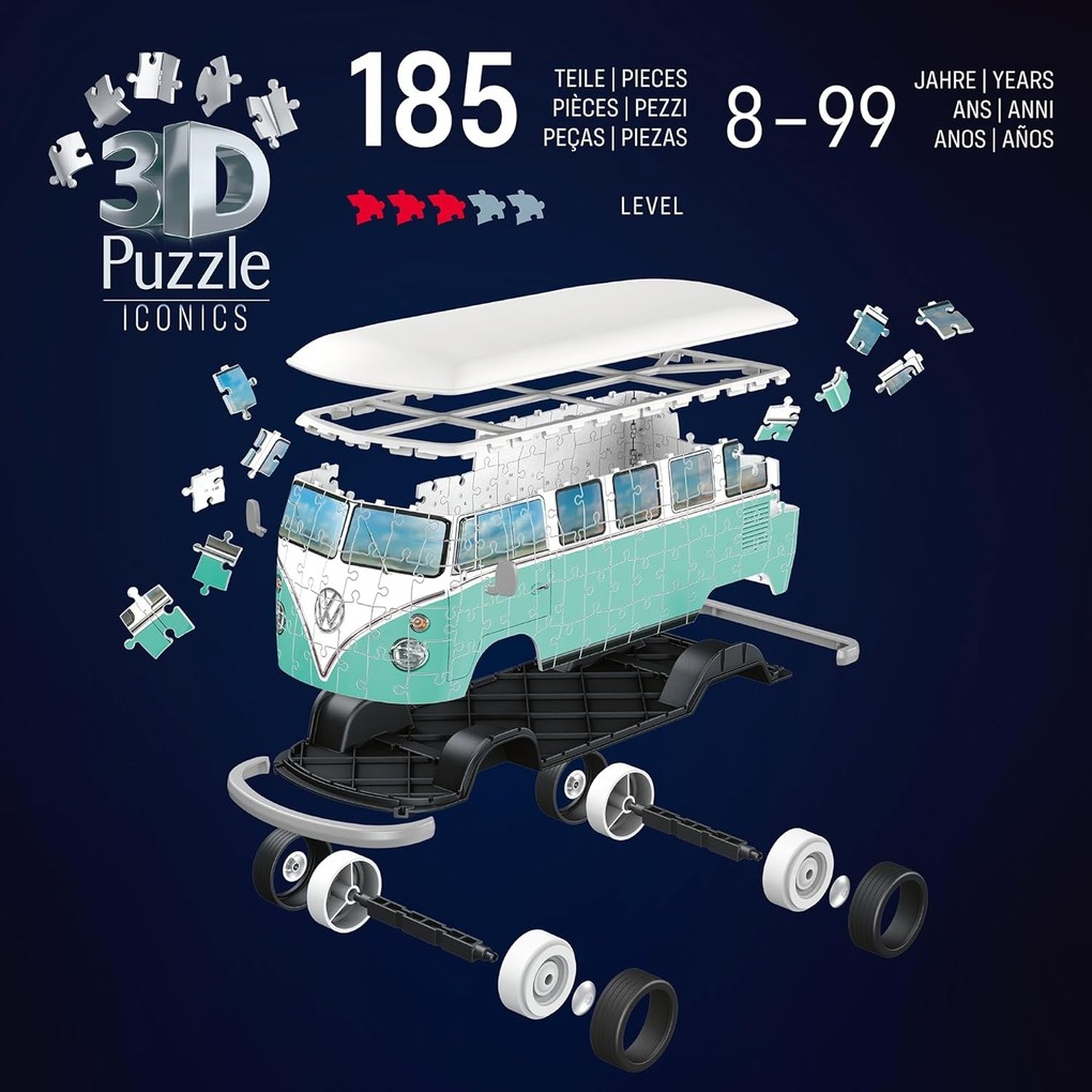 Weitere Ansicht: 3D Puzzle Iconics: Volkswagen T1