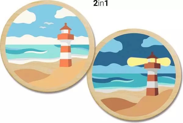 Weitere Ansicht: CreArt, Malen nach Zahlen Wooden - Sea