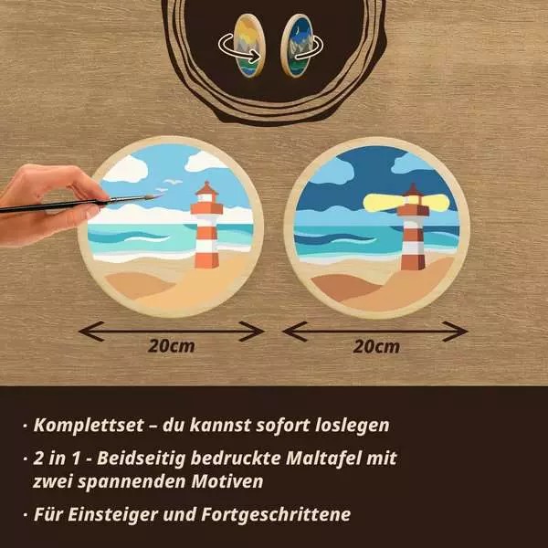 Weitere Ansicht: CreArt, Malen nach Zahlen Wooden - Sea