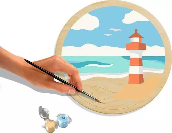 Weitere Ansicht: CreArt, Malen nach Zahlen Wooden - Sea