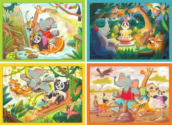 Weitere Ansicht: Kinderpuzzle 4x35 Teile - Speedy Puzzle