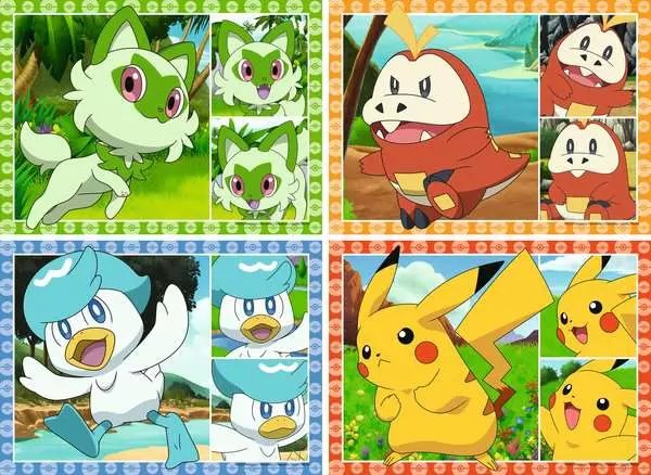 Weitere Ansicht: Kinderpuzzle 4x35 Teile - Speedy Puzzle Pokémon