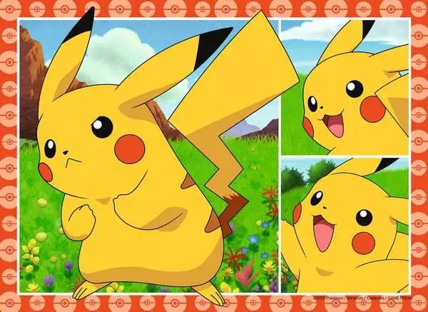 Weitere Ansicht: Kinderpuzzle 4x35 Teile - Speedy Puzzle Pokémon