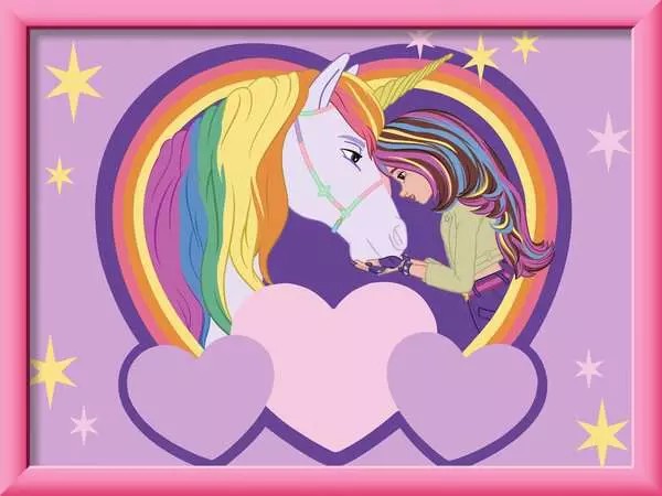 Weitere Ansicht: CreArt, Malen nach Zahlen Kinder Unicorn Academy - Sophia & Wildstar