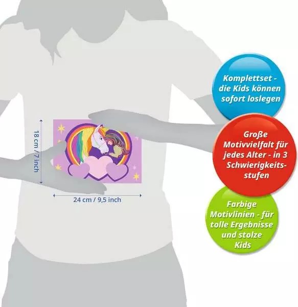 Weitere Ansicht: CreArt, Malen nach Zahlen Kinder Unicorn Academy - Sophia & Wildstar