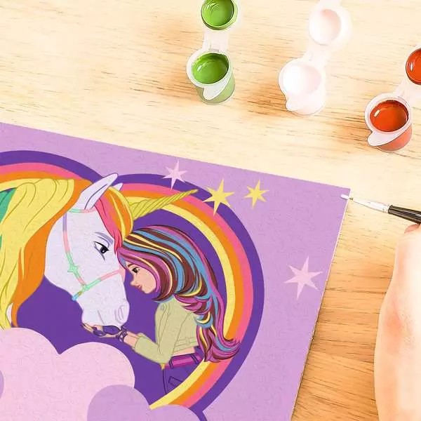 Weitere Ansicht: CreArt, Malen nach Zahlen Kinder Unicorn Academy - Sophia & Wildstar