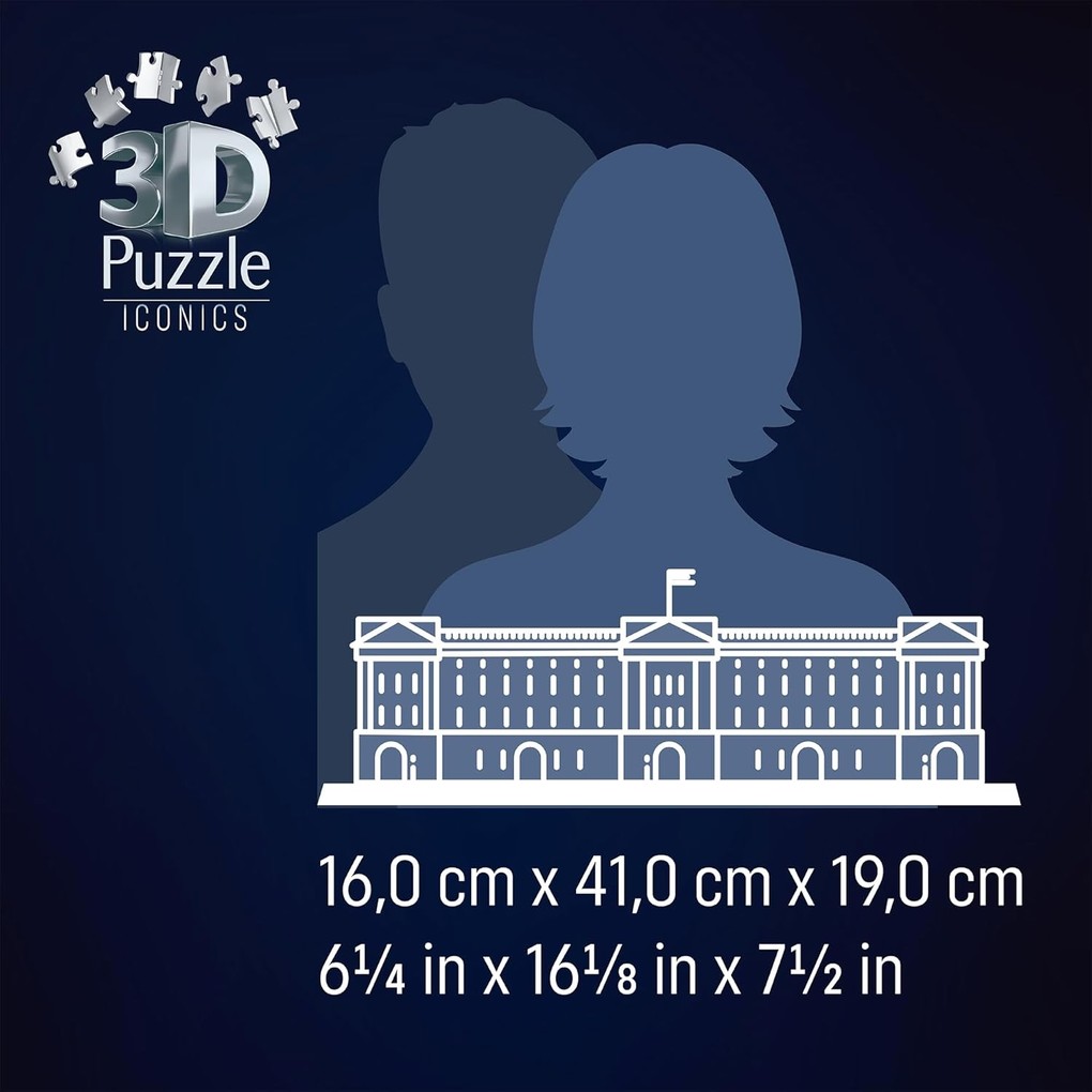 Weitere Ansicht: 3D Puzzle Iconics: Buckingham Palace - mit Licht